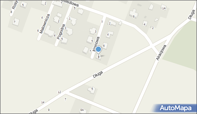 Kazuń-Bielany, Klonowa, 8, mapa Kazuń-Bielany