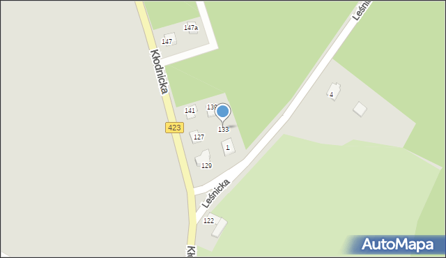Kędzierzyn-Koźle, Kłodnicka, 133, mapa Kędzierzyna-Koźle