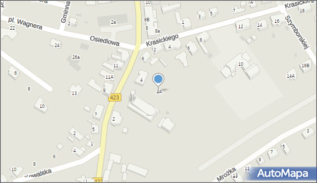 Kędzierzyn-Koźle, Kłodnicka, 4A, mapa Kędzierzyna-Koźle