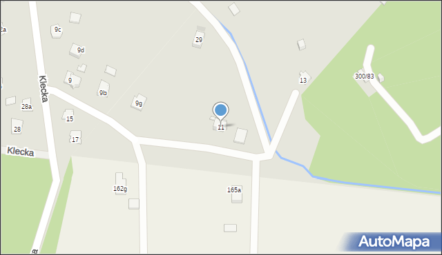 Kielce, Klecka, 11, mapa Kielc