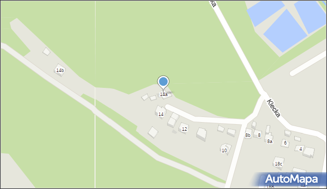 Kielce, Klecka, 14a, mapa Kielc