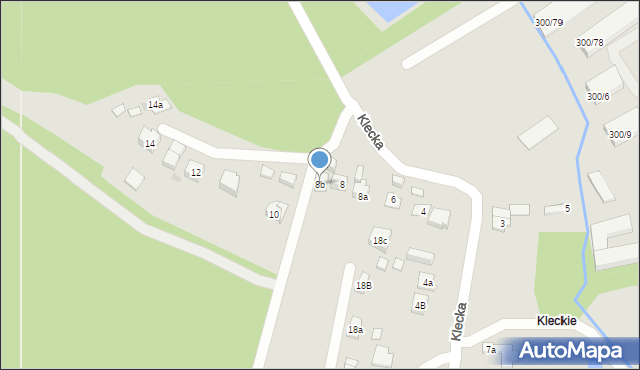 Kielce, Klecka, 8b, mapa Kielc