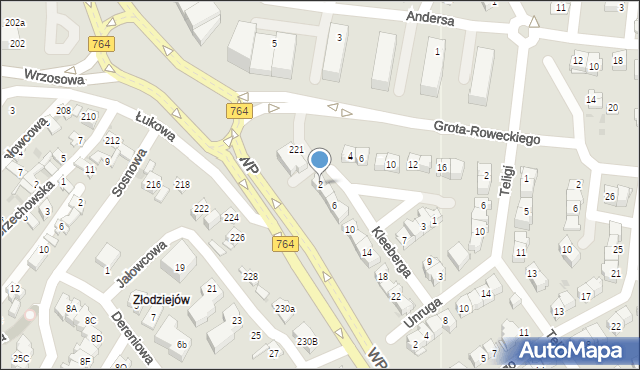 Kielce, Kleeberga Franciszka, gen., 2, mapa Kielc