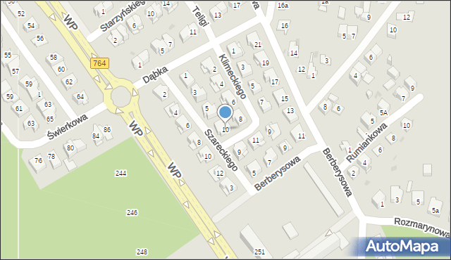 Kielce, Klimeckiego Tadeusza, gen., 10, mapa Kielc