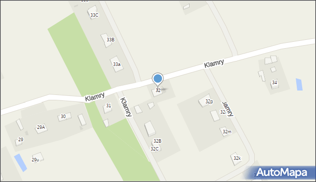 Klamry, Klamry, 32, mapa Klamry