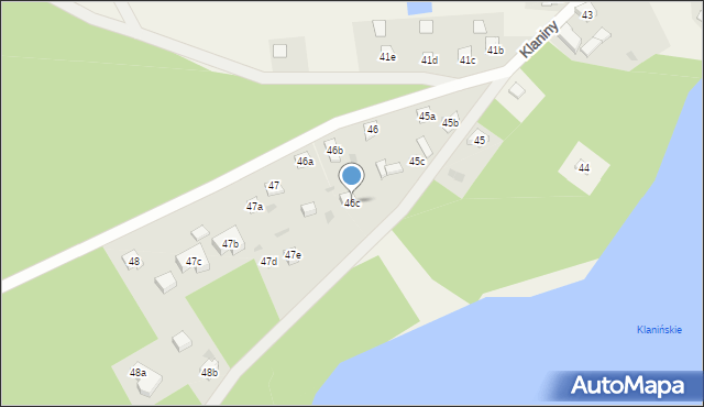 Klaniny, Klaniny, 46c, mapa Klaniny
