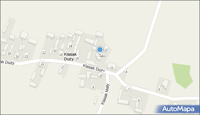 Klasak Duży, Klasak Duży, 15, mapa Klasak Duży