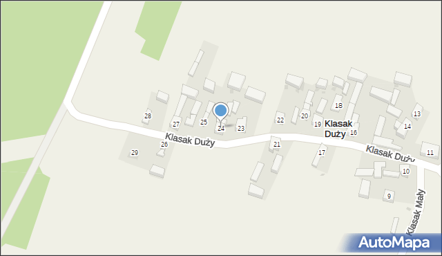Klasak Duży, Klasak Duży, 24, mapa Klasak Duży
