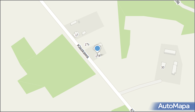 Klaskawa, Klaskawa, 17A, mapa Klaskawa