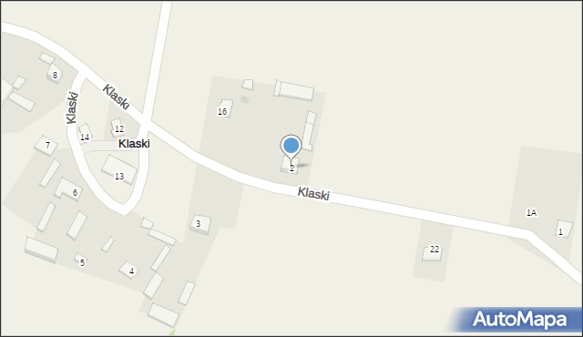 Klaski, Klaski, 2, mapa Klaski