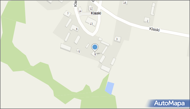 Klaski, Klaski, 4, mapa Klaski