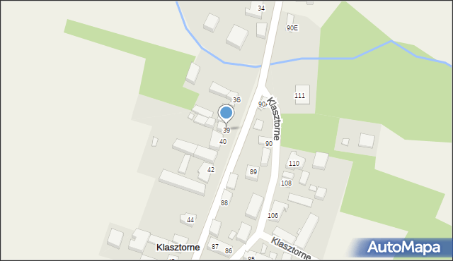 Klasztorne, Klasztorne, 39, mapa Klasztorne