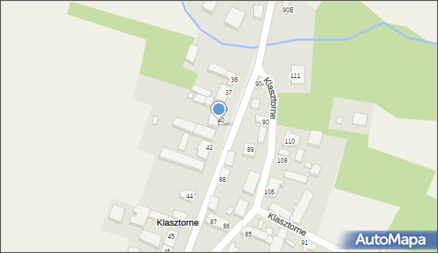 Klasztorne, Klasztorne, 41, mapa Klasztorne