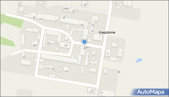 Klasztorne, Klasztorne, 8, mapa Klasztorne