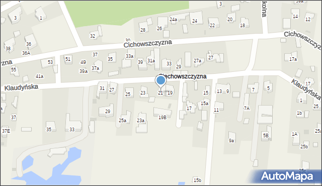 Klaudyn, Klaudyńska, 21, mapa Klaudyn