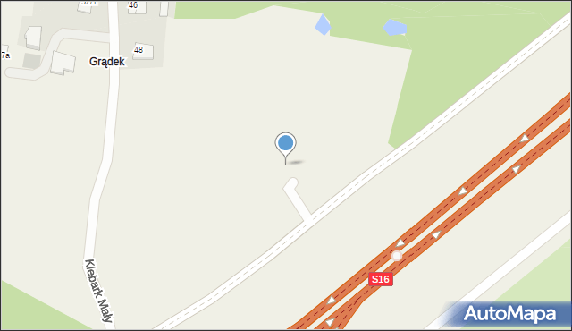 Klebark Mały, Klebark Mały, 100, mapa Klebark Mały