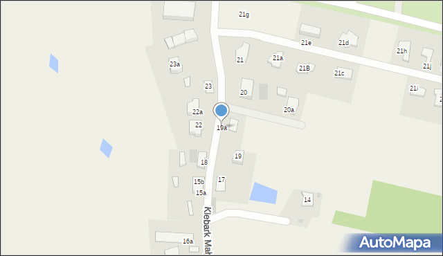 Klebark Mały, Klebark Mały, 19a, mapa Klebark Mały