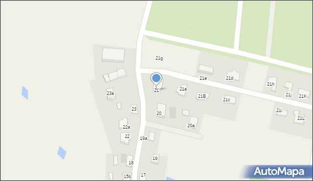 Klebark Mały, Klebark Mały, 21, mapa Klebark Mały