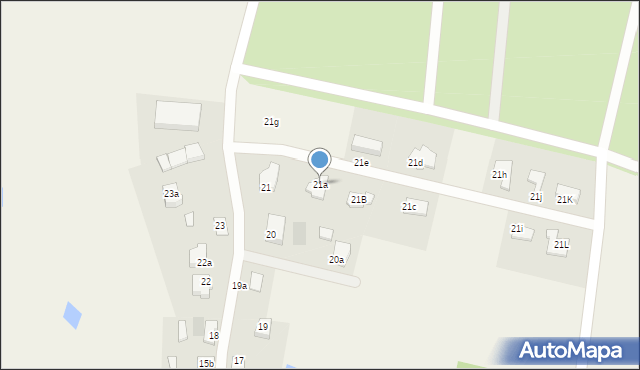 Klebark Mały, Klebark Mały, 21a, mapa Klebark Mały