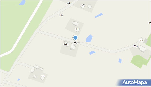 Klebark Mały, Klebark Mały, 33e, mapa Klebark Mały