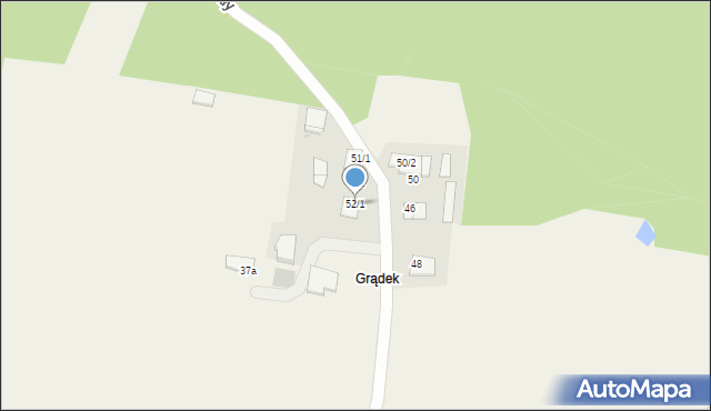 Klebark Mały, Klebark Mały, 52/1, mapa Klebark Mały