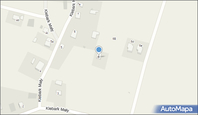 Klebark Mały, Klebark Mały, 6l, mapa Klebark Mały