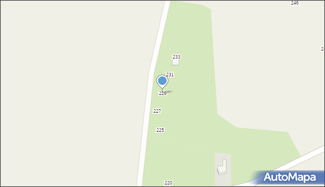 Klebark Wielki, Klebark Wielki, 229, mapa Klebark Wielki