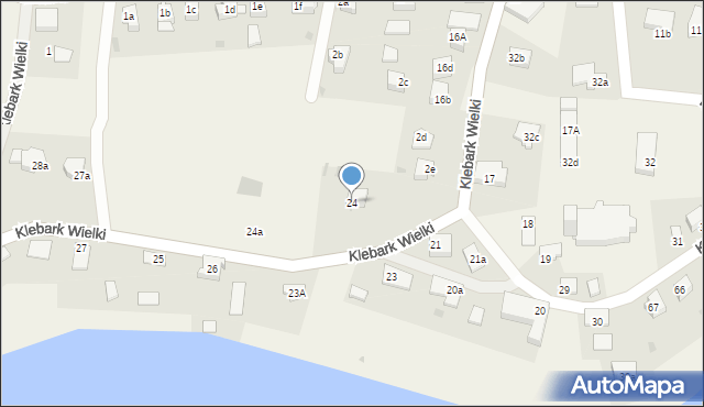 Klebark Wielki, Klebark Wielki, 24, mapa Klebark Wielki