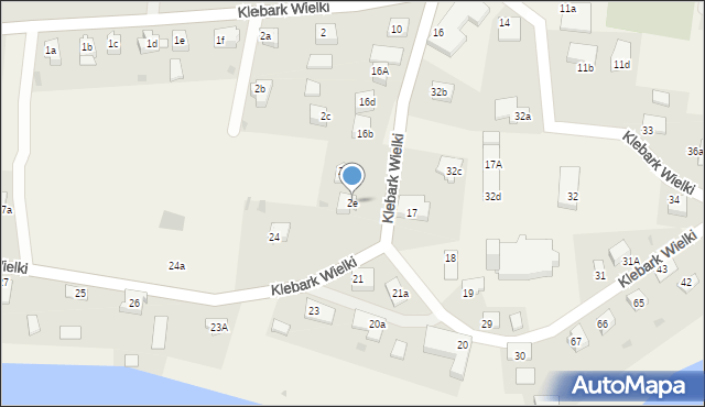 Klebark Wielki, Klebark Wielki, 2e, mapa Klebark Wielki