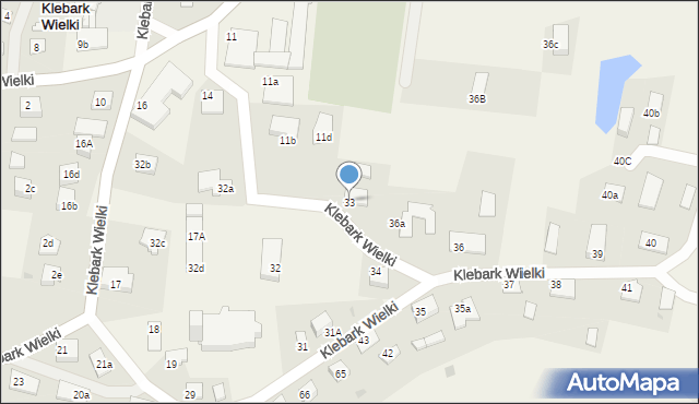 Klebark Wielki, Klebark Wielki, 33, mapa Klebark Wielki