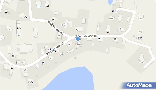 Klebark Wielki, Klebark Wielki, 35a, mapa Klebark Wielki