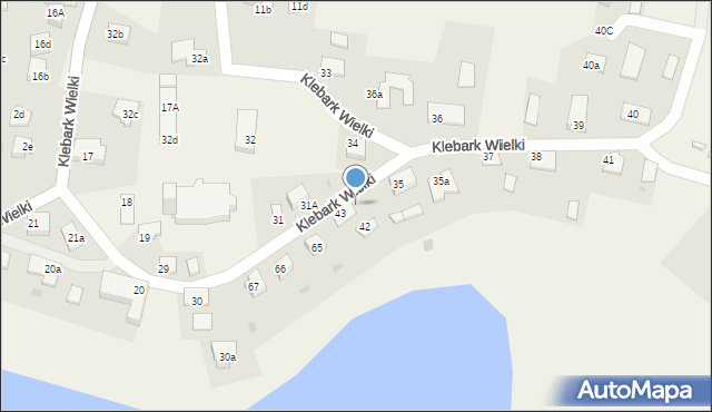 Klebark Wielki, Klebark Wielki, 43C, mapa Klebark Wielki