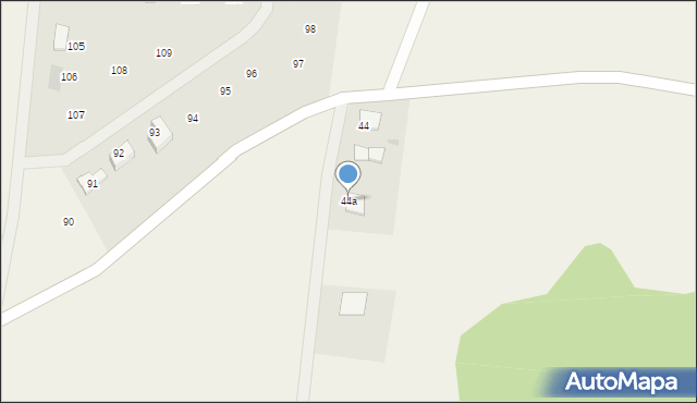 Klebark Wielki, Klebark Wielki, 44a, mapa Klebark Wielki