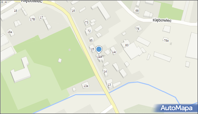 Kłębowiec, Kłębowiec, 14A, mapa Kłębowiec