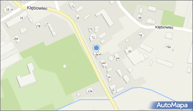 Kłębowiec, Kłębowiec, 15, mapa Kłębowiec