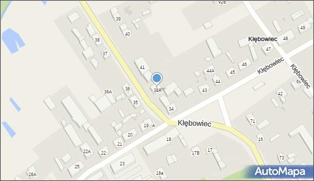 Kłębowiec, Kłębowiec, 34A, mapa Kłębowiec