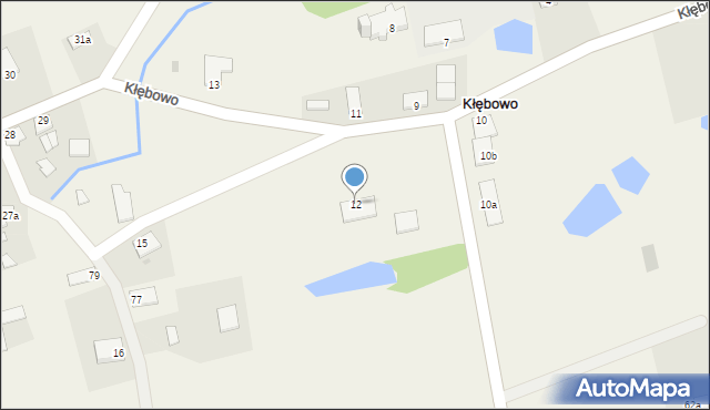 Kłębowo, Kłębowo, 12, mapa Kłębowo