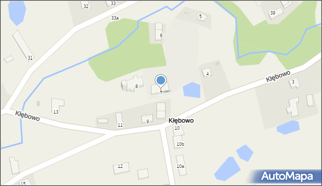 Kłębowo, Kłębowo, 7, mapa Kłębowo