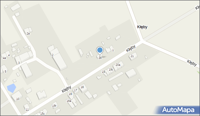 Kłęby, Kłęby, 1b, mapa Kłęby