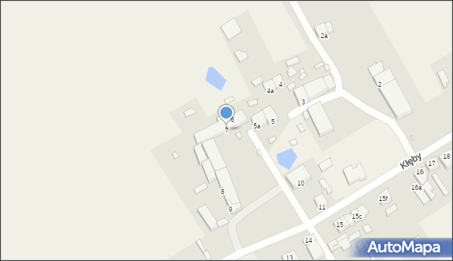 Kłęby, Kłęby, 7, mapa Kłęby