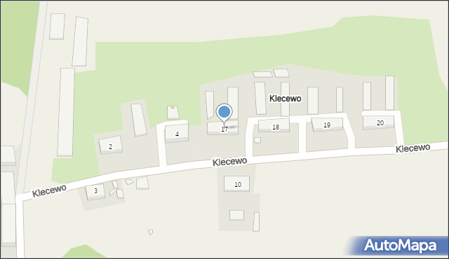 Klecewo, Klecewo, 17, mapa Klecewo