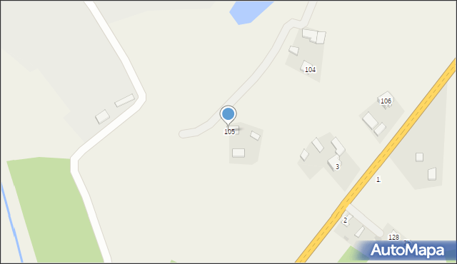 Klecie, Klecie, 105, mapa Klecie