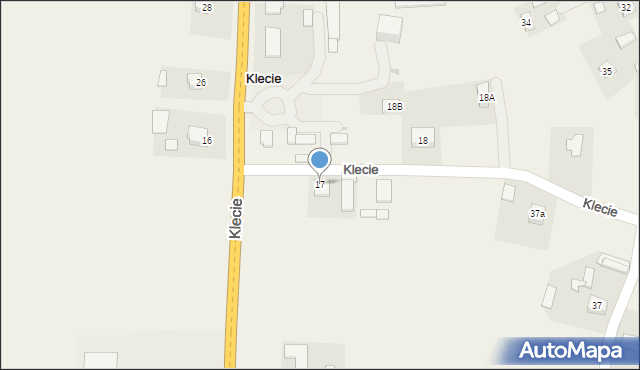 Klecie, Klecie, 17, mapa Klecie
