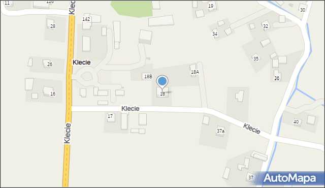 Klecie, Klecie, 18, mapa Klecie