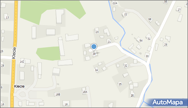 Klecie, Klecie, 19, mapa Klecie