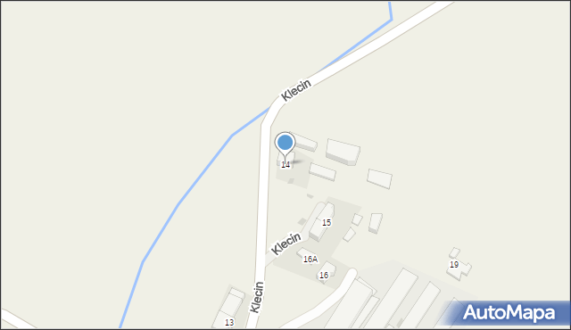 Klecin, Klecin, 14, mapa Klecin