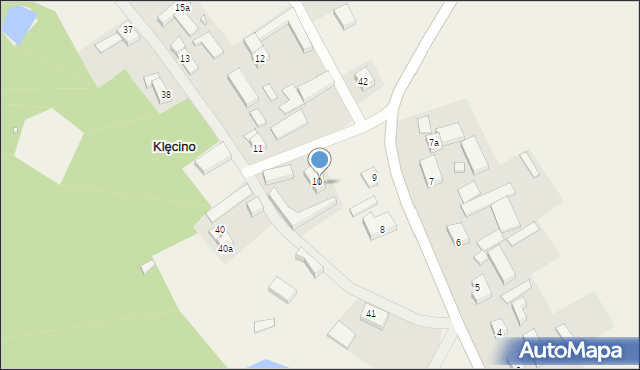 Klęcino, Klęcino, 10a, mapa Klęcino