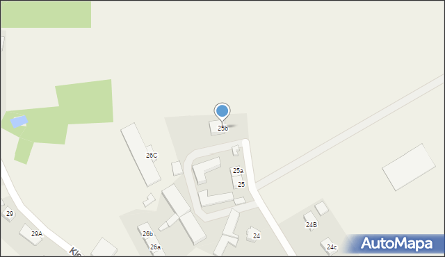 Klęcino, Klęcino, 25b, mapa Klęcino