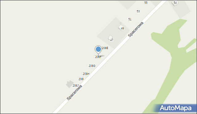 Klecza Dolna, Klecza Dolna, 208F, mapa Klecza Dolna