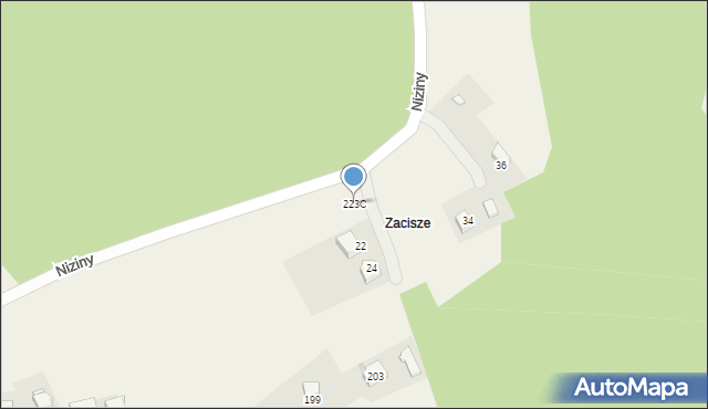 Klecza Dolna, Klecza Dolna, 223C, mapa Klecza Dolna